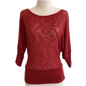 TeenBell Burgundy Knit Sweater